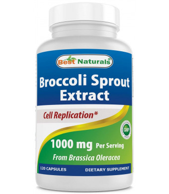Best Naturals Broccoli Sprouts Extract, 1000 mg, 120 Count