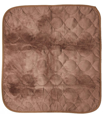 RMS CP-600BW Absorbent Washable Reusable Incontinence Chair Seat Protector Pad, Underpad, 3-Layer Innovative Design, 350 Washes Guarantee, 21" Width, 22" Length, Brown