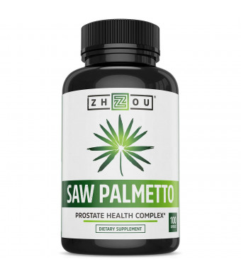 Saw Palmetto Supplement For Prostate Health - Extract and Berry Powder Complex - Healthy Urination Frequency and Flow Formula - May Help Block DHT - 500mg Capsules