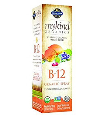 Garden of Life mykind Organics Organic B-12 Spray, 2oz Spray (2-Pack)