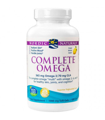 Nordic Naturals - Complete Omega, Supports Healthy Skin, Joints, and Cognition, 120 Soft Gels (FFP)