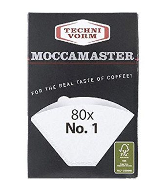 Technivorm Moccamaster 85090 Cup-One Paper Filters, Size, White