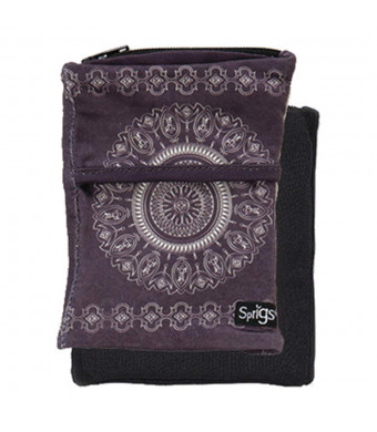 Sprigs Banjees 2 Pocket Wrist Wallet (Batik Slate Gray, One Size Fits Most)