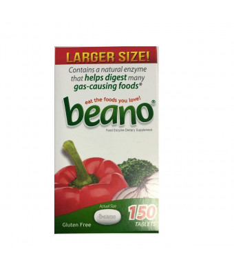 Beano Larger Size! 150 count Bottle