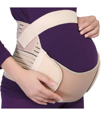 Maternity Belt - NEOtech Care Brand - Pregnancy Support - Waist/Back / Abdomen Band, Belly Brace (Black, Size L)