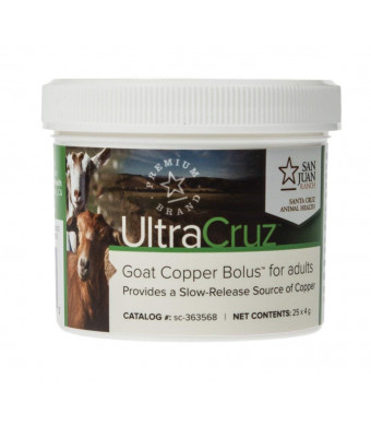 UltraCruz Goat Copper Bolus for adults, 25 count x 4 grams