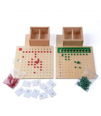 Montessori Material Boxed Arithmatics Teaching Aids Educational Wooden Toys For Children Learning Multiplication and Division Mathematics Tools