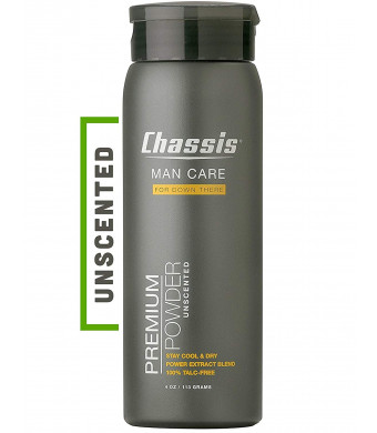 Chassis Premium Body Powder for Men, Unscented