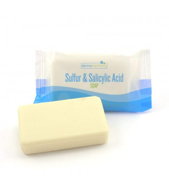 DermaHarmony 10% Sulfur 3% Salicylic Acid Bar Soap 3.7 oz  Crafted for Those with Skin Conditions (1 Bar)