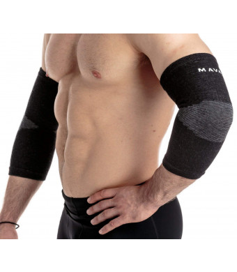 Mava Sports Elbow Sleeve Recovery Compression  Support for Workout