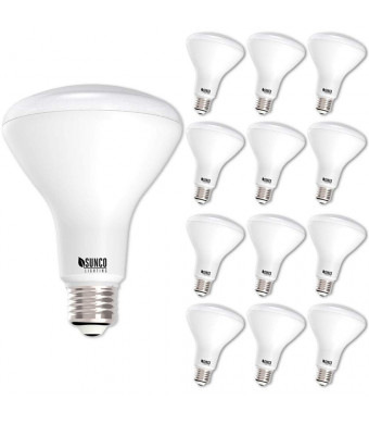 Sunco Lighting 12 Pack BR30 LED Light Bulb 11 Watt (65 Equivalent) Flood Dimmable 5000K Kelvin Daylight 850 Lumens Indoor/Outdoor 25000 Hrs for Use in Home, Office and More - UL and Energy Star Listed