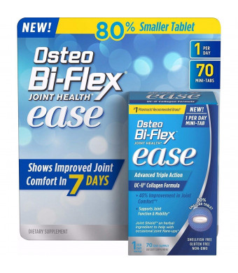 Osteo Bi-Flex Joint Health Multipack of Ease 140 Mini Tabs 1 a day Advanced Triple Action UC-II Collagen Formula