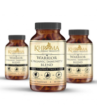 WARRIOR - Organic Immune System Support - Absolutely the Most Powerful Immunity Supplement You'll Ever Take - Made With Nature's 8 Most Potent Immunity Defense Herbs