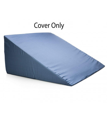 Bed Wedge Pillow Case - Cover 24x24x12 - Fits Most Full Size Sleep Wedges