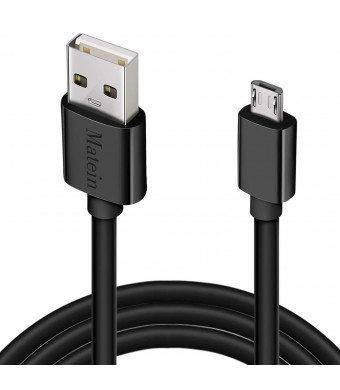 Android Charging Cable, 15ft PS4 Xbox One Controller Charger Cable, Durable Micro USB Fast Charging Cord Wire 2.0 for Samsung Galaxy S7 Edge/S6/Note 5,Sony,LG,Moto,HTC,BlackBerry,Smartphones (Black)