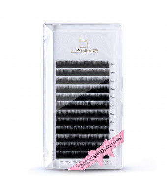 LANKIZ Lash Extensions, 0.15mm D Curl Mixed Tray, Faux Mink Individual Eyelashes Extension 8mm | 9mm | 10mm | 11mm | 12mm | 13mm | 14mm | 15mm| Mix |