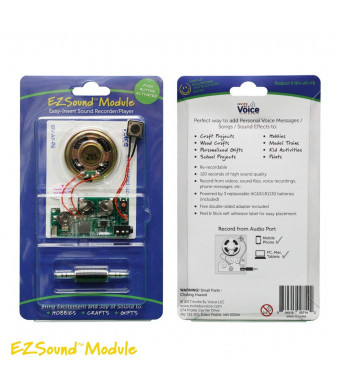 EZSound Module - Push Button Activated - Easy to Record - 120 Seconds Recording - High Sound Quality