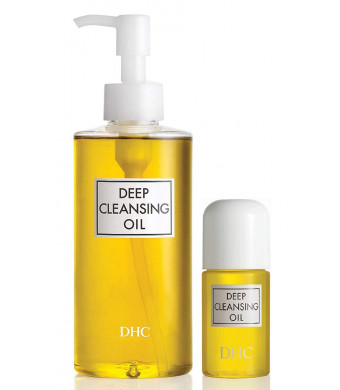 DHC Deep Cleansing Oil, 6.7 fl. oz and Deep Cleansing Oil Travel Size, 1 fl. oz.