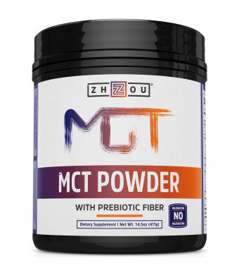 MCT Oil Powder with Acacia Prebiotic Fiber, Zero Net Carbs, Keto Friendly Fat and Fiber Source
