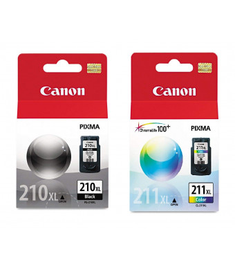 Canon PG-210XL/CL-211XL Extra High Yield Black and Color Ink Cartridge Set