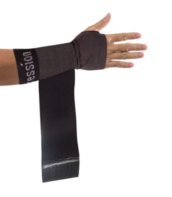 Copper Compression Recovery Wrist Sleeve with Adjustable Wrap for Extra Support. Guaranteed Highest Copper Wrist Brace. Carpal Tunnel, RSI, Sprains, Workout (1 Sleeve Medium - Fits Either Hand)