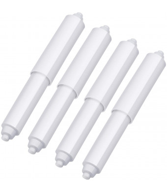 Shappy 4 Pack Toilet Paper Holder Roller White Replacement Plastic Spring Loaded