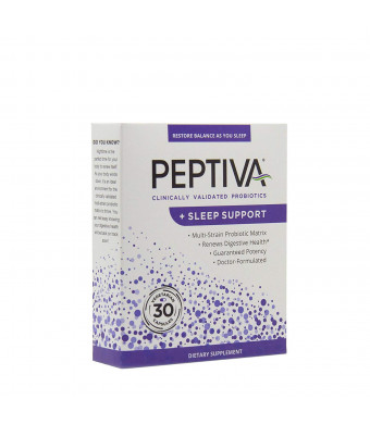 Peptiva Probiotics + Sleep Support - Clinically Validated Nighttime Probiotic
