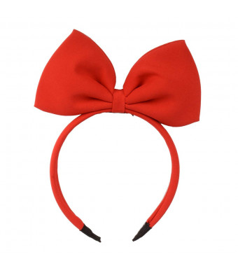 HoveBeaty Hair Band Bow Headbands Headdress for Women and Girls, Perfect Hair Accessories for Party and Cosplay (Red)