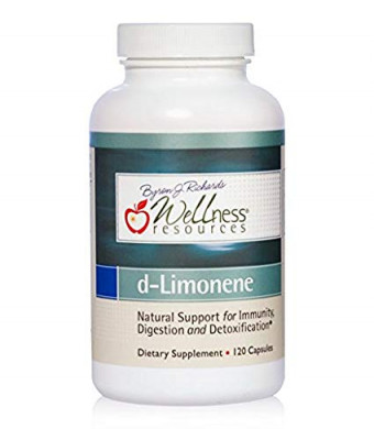 Wellness Resources d-Limonene Capsules (1000mg, 120 Capsules) - Orange Peel Extract for Digestive Health, Immunity, Detoxification