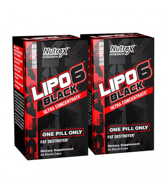 Nutrex Research Lipo-6 Black Ultra Concentrate, 120 Count