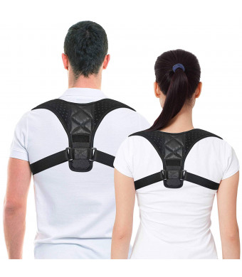 Best Posture Corrector and Back Support Brace for Women and Men by COMCL, Figure 8 Clavicle Support Brace is Ideal for Shoulder Support, Upper Back and Neck Pain Relief