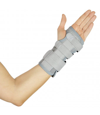 Wrist Brace by Vive - Carpal Tunnel Support - Left and Right Arm Compression Hand Splint - for Men, Women, Kids, Bowling, Tendonitis, Arthritis, Athletic Pain, Sports, Golf - Universal Adjustable Fit