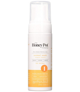 The Honey Pot Company Normal Wash | Herbal Infused Feminine Hygiene Natural Wash for Normal Skin Types | PH Balanced Plant Based Wash Free from Parabens and Sulfates | 5.69 Fluid Oz.