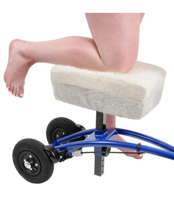 Knee Scooter Comfy Cushion - Two Inch Thick Foam Knee Pad and Cover - Fits Most Knee Walker Models