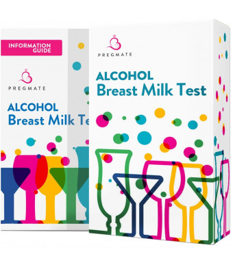 PREGMATE 10 Alcohol Breastmilk Test Strips Breastfeeding Breast Milk Test (10 Pack)