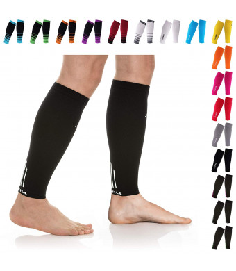 NEWZILL Compression Calf Sleeves (20-30mmHg) for Men and Women - Perfect Option to Our Compression Socks - for Running, Shin Splint, Medical, Travel, Nursing