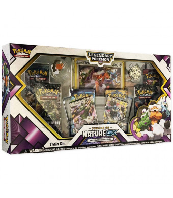 Pokemon TCG: Forces of Nature GX Premium Collection | Collectible Trading Card Set | Features 2 Ultra Rare Foil Promos of Tornadus-GX and Thundurus-GX, 6 Booster Packs, Collectors Pin, Coin and More