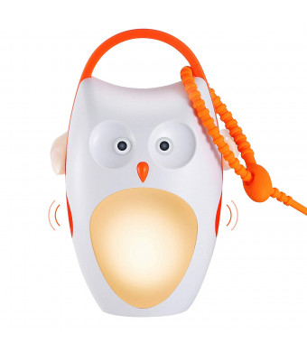 SOAIY Portable Compact Baby Sleep Soother Owl White Noise Shusher Sound Machine with Sleep Aid Night Light,7 Soothing Sounds with Volume Control,Auto-Timer for Traveling,Sleeping,Baby Carrige