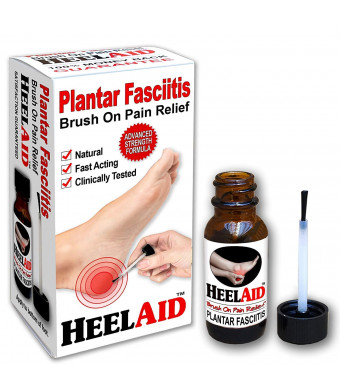 New :: HeelAid Plantar Fasciitis Topical Treatment, Brush On Heel Pain Relief  Doctor Developed, Clinically Tested, Natural Ingredients  Penetrates Deep to Calm Pain Causing Fascia Inflammation