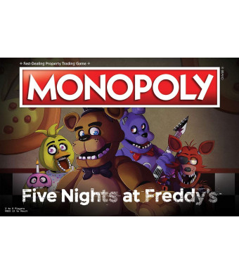 Monopoly Five Nights at Freddy's Board Game | Based on Five Nights at Freddy's Video Game | Officially Licensed Five Nights at Freddy's Merchandise | Themed Classic Monopoly Game