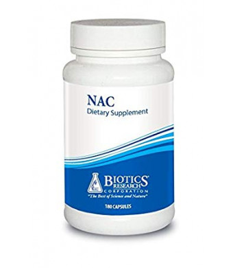 Biotics Research NAC  N-Acetyl-L-Cysteine, 500 mg, Glutathione Production, Detoxification Support, Muscle Recovery, Healthy Lungs. 180 Caps