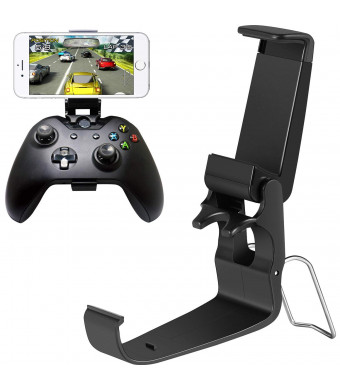 Jovitec 2 Pack Foldable Controller Clip Mobile Phone Plastic Holder Smartphone Game Clamp for Xbox One Controller
