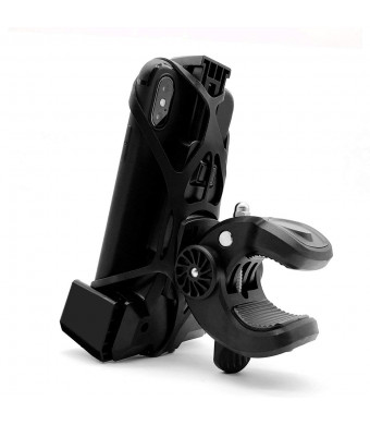 Widras Bike Cell Phone Holder 3rd Generation | Bicycle Mount for iPhone X 8 7 6 5 Plus | Samsung Galaxy S5 S6 S7 S8 S9 Note or Any Smartphone and GPS| Mountain and Road Bicycle Handlebar Cradle