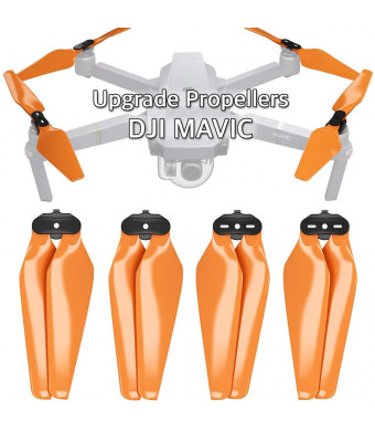 MAS Upgrade Propellers for DJI Mavic Pro and Pro Platinum in Orange - x4 in Set