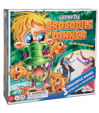 Chomp-Itz Crocodile Dinner - Join The Feeding Frenzy Includes 3 Masks - Ages 5 and Up - 2 to 3 Players