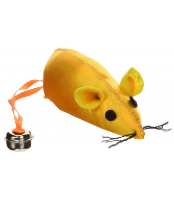 Ethical 3-1/2-Inch Neon Mouse with Bell and Catnip Cat Toy