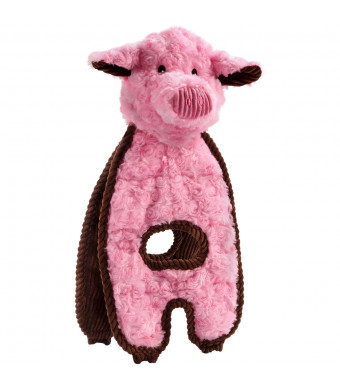 Charming Pet Cuddle Tugs Pet Squeak Toy, Pig