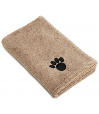 Bone Dry DII Microfiber Pet Bath Towel, Ultra-Absorbent and Machine Washable for Small, Medium, Large Dogs and Cats