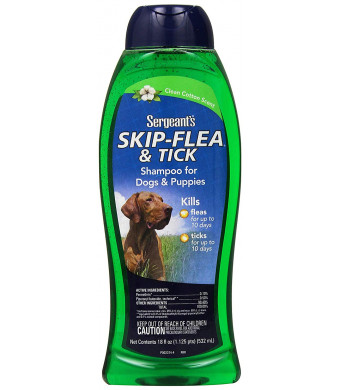 Sergeant's Skip-Flea and Tick Shampoo for Dogs, Clean Cotton, 18 oz