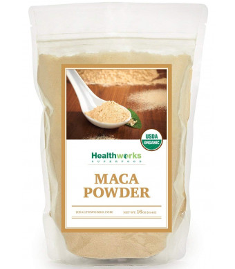 Healthworks Maca Powder Raw Organic, 1lb